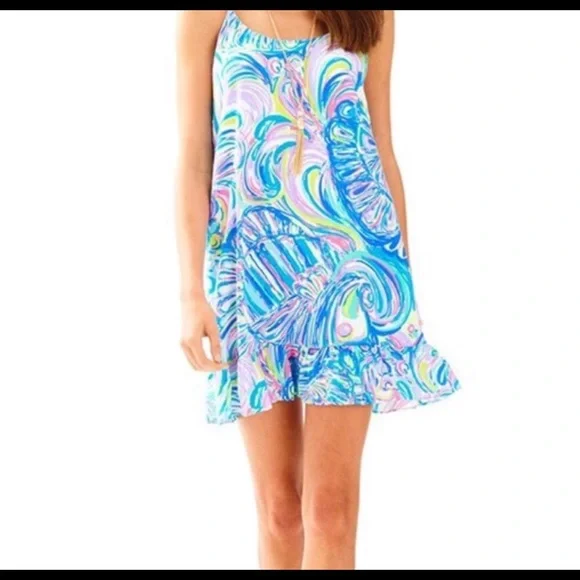 lilly pulitzer zanna silk dress Lilly Pulitzer Zanna Silk Dress XS